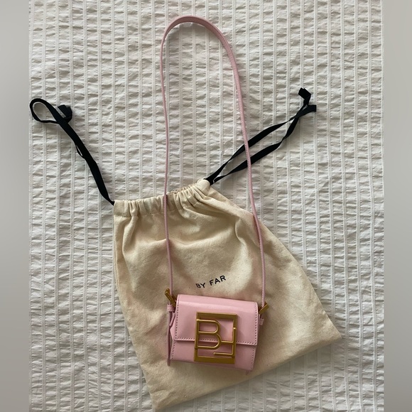BY FAR Pink Micro Fran Shoulder Bag - Picture 5 of 9